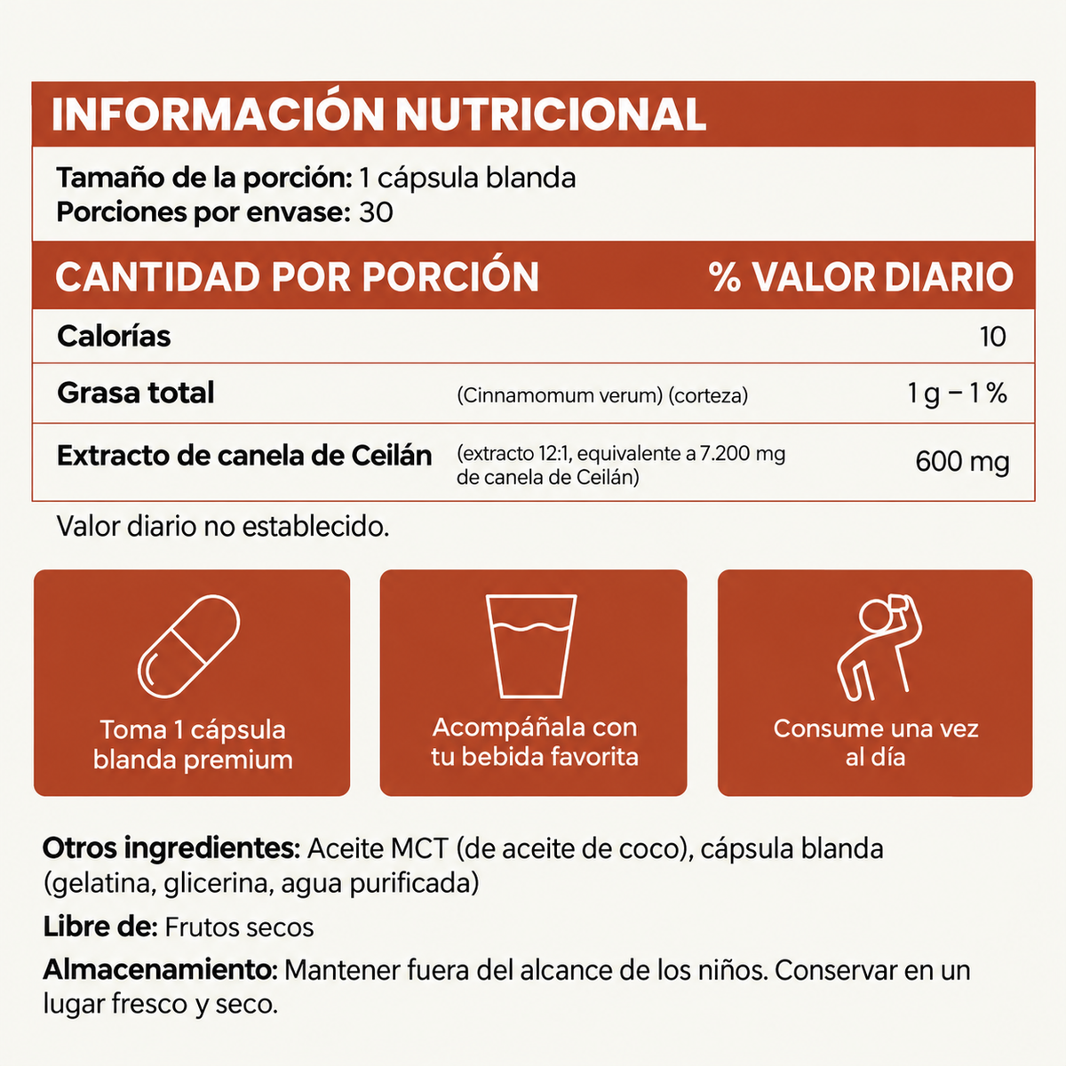Velora - Cápsulas de Canela de Ceilán 7200 mg