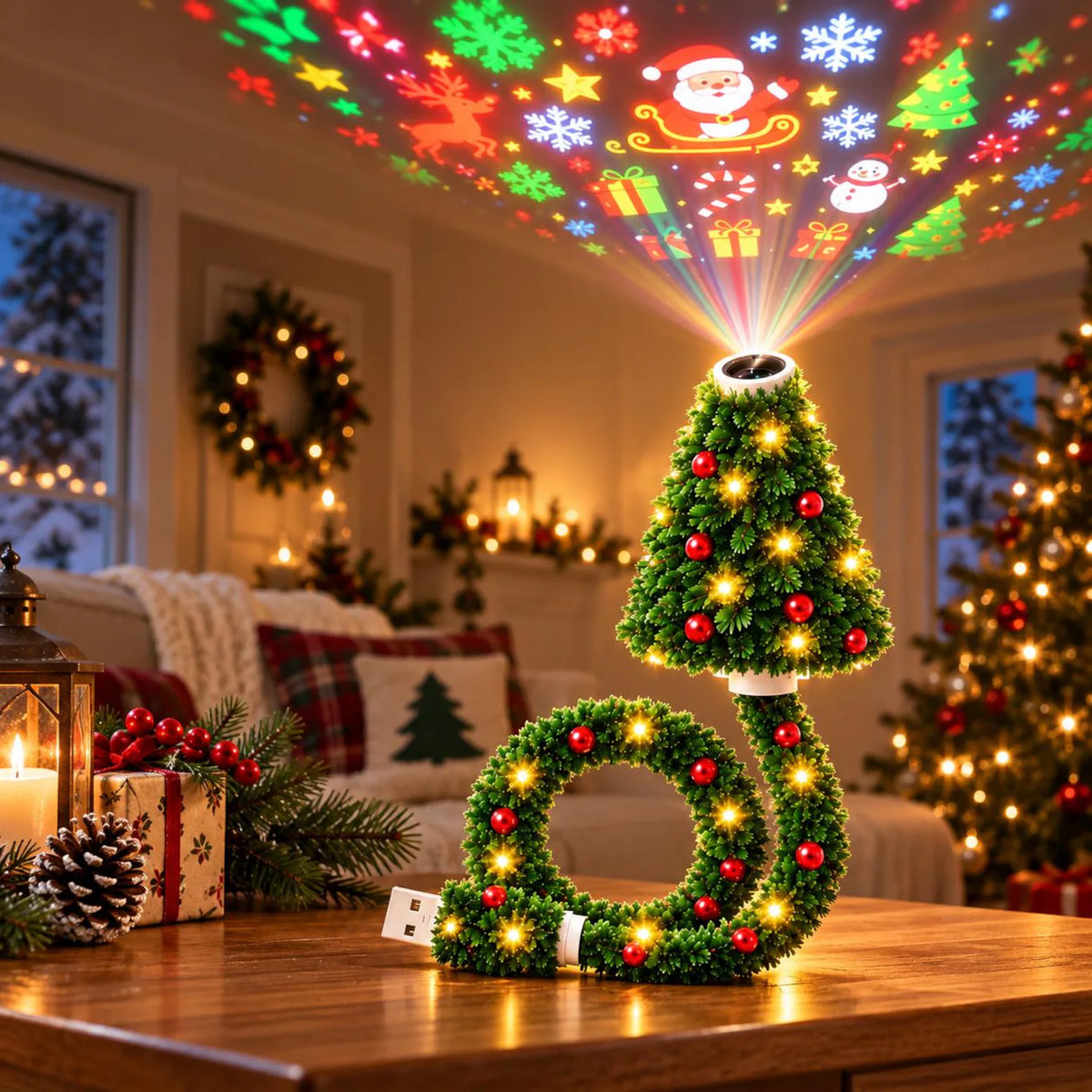 Proyector Navideño USB