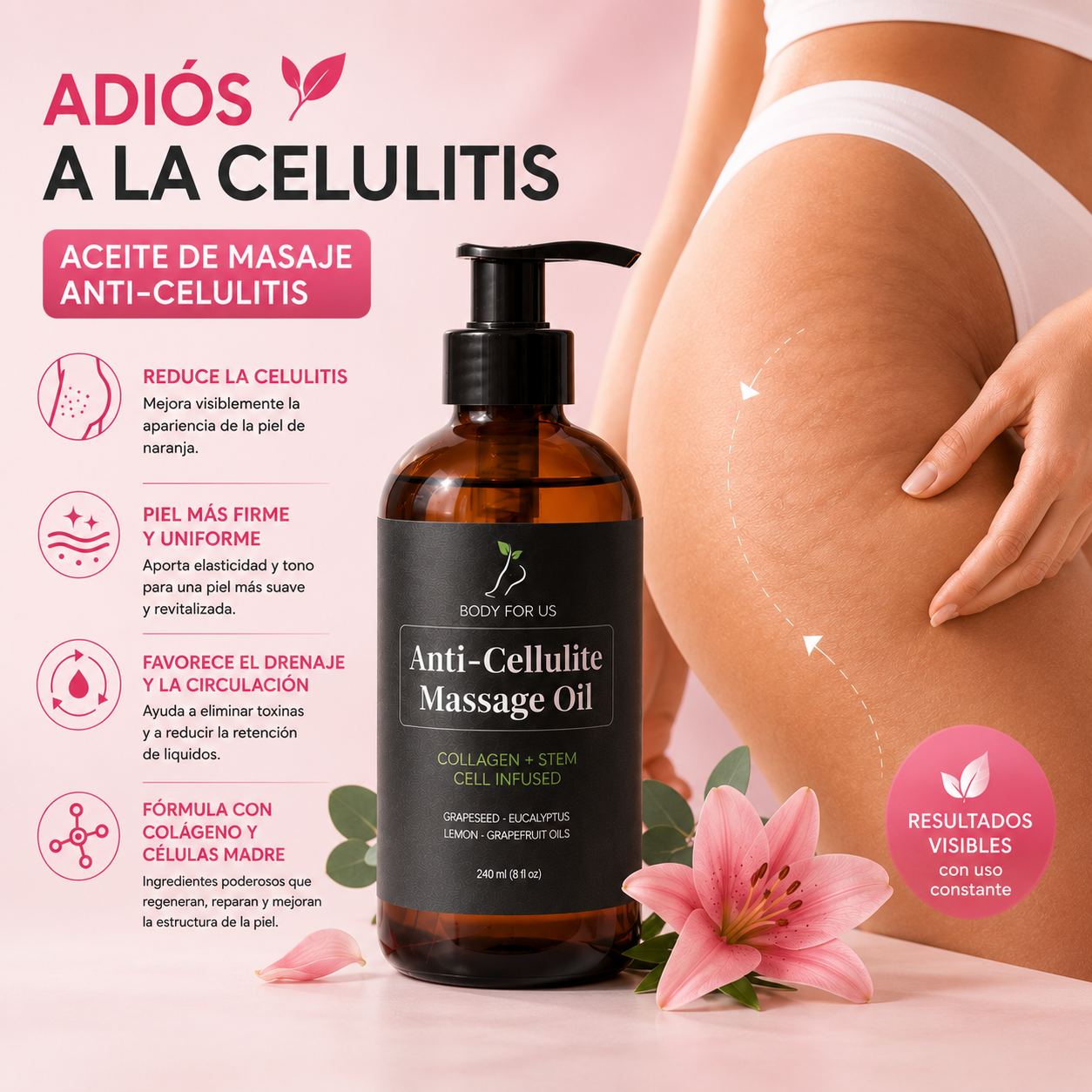 Aceite de masaje anticelulítico