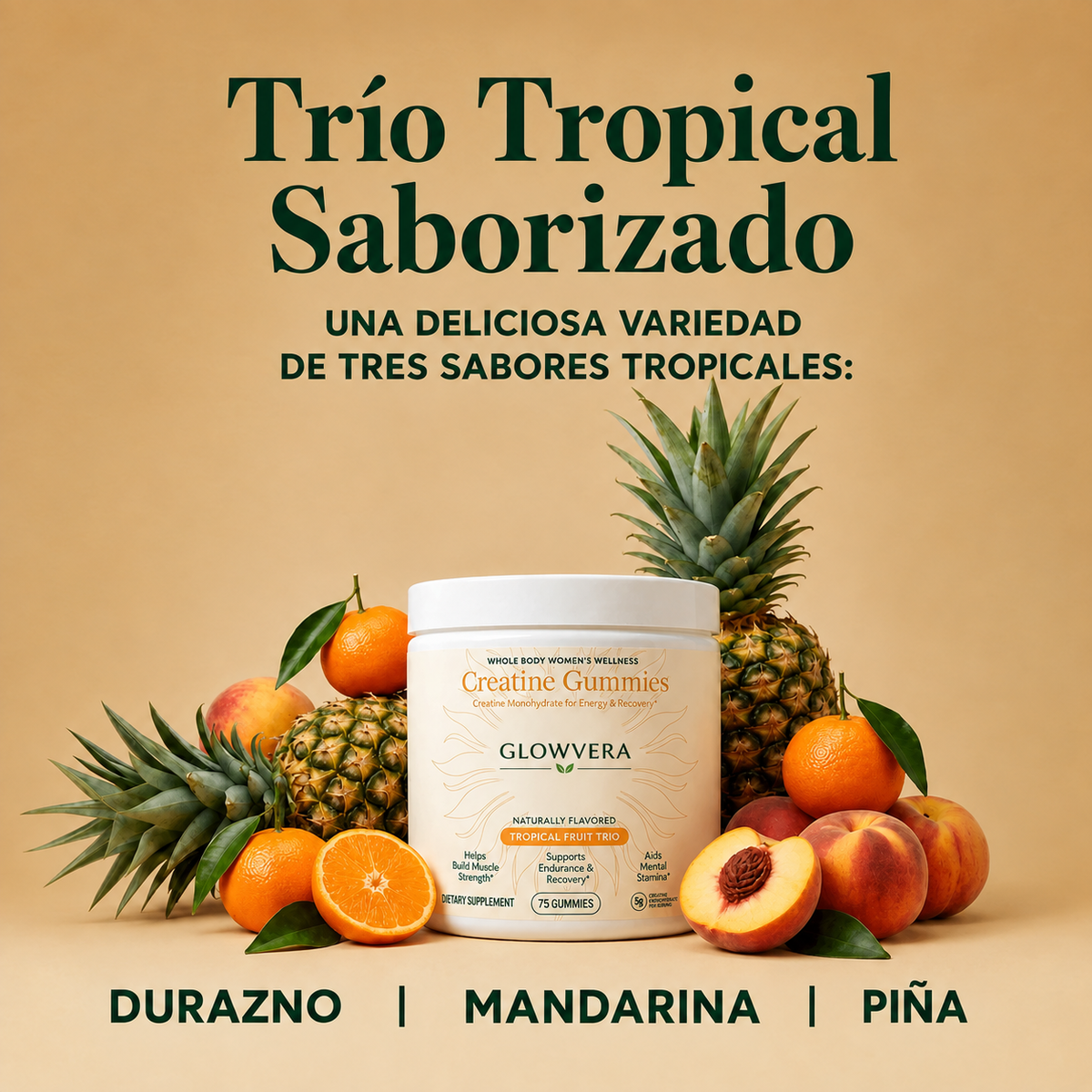 Gomitas de Creatina Trío Tropical