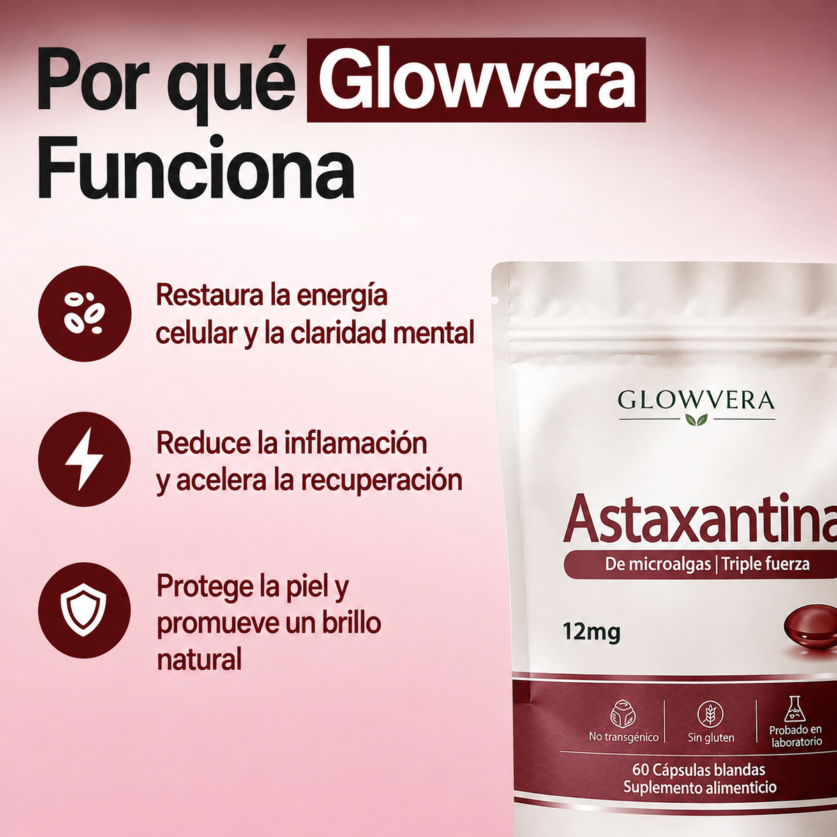 Cápsulas Blandas de Astaxantina Rovina