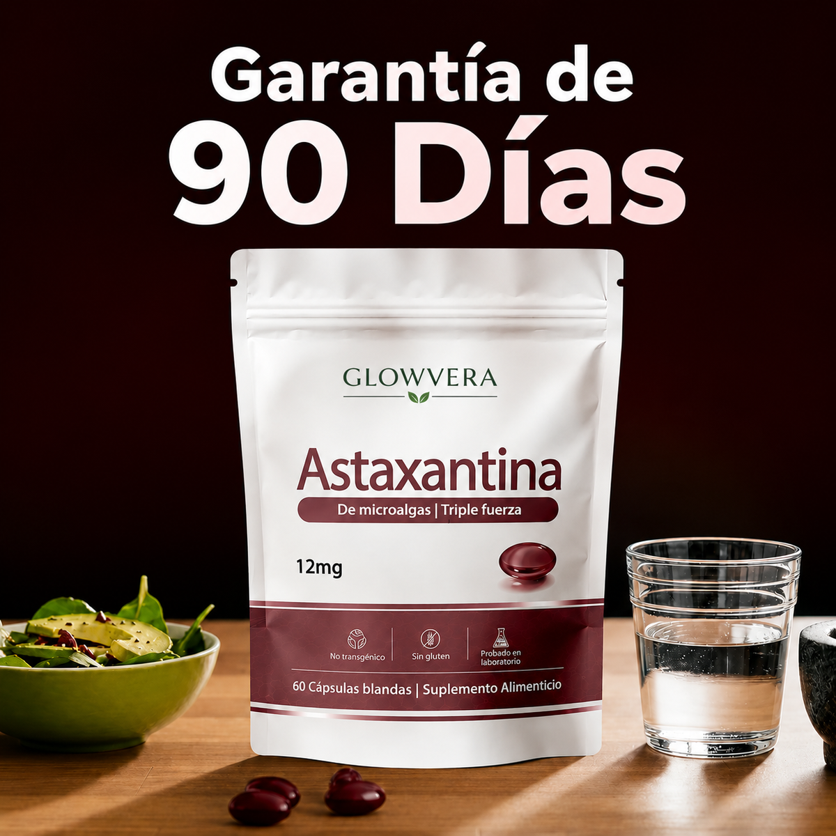 Cápsulas Blandas de Astaxantina Rovina