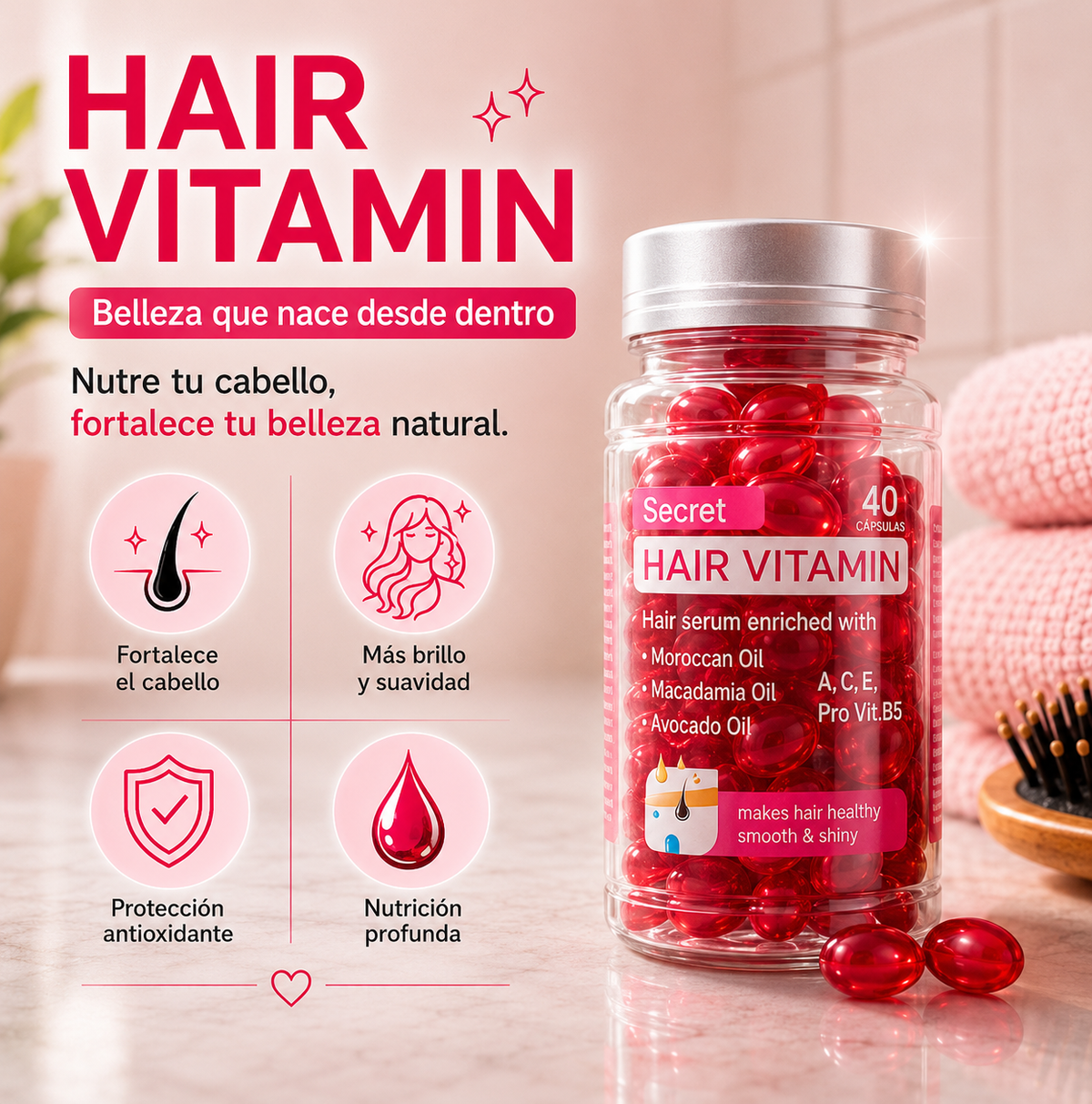 HairVitamin Pro | Nutrición Avanzada para el Cabello