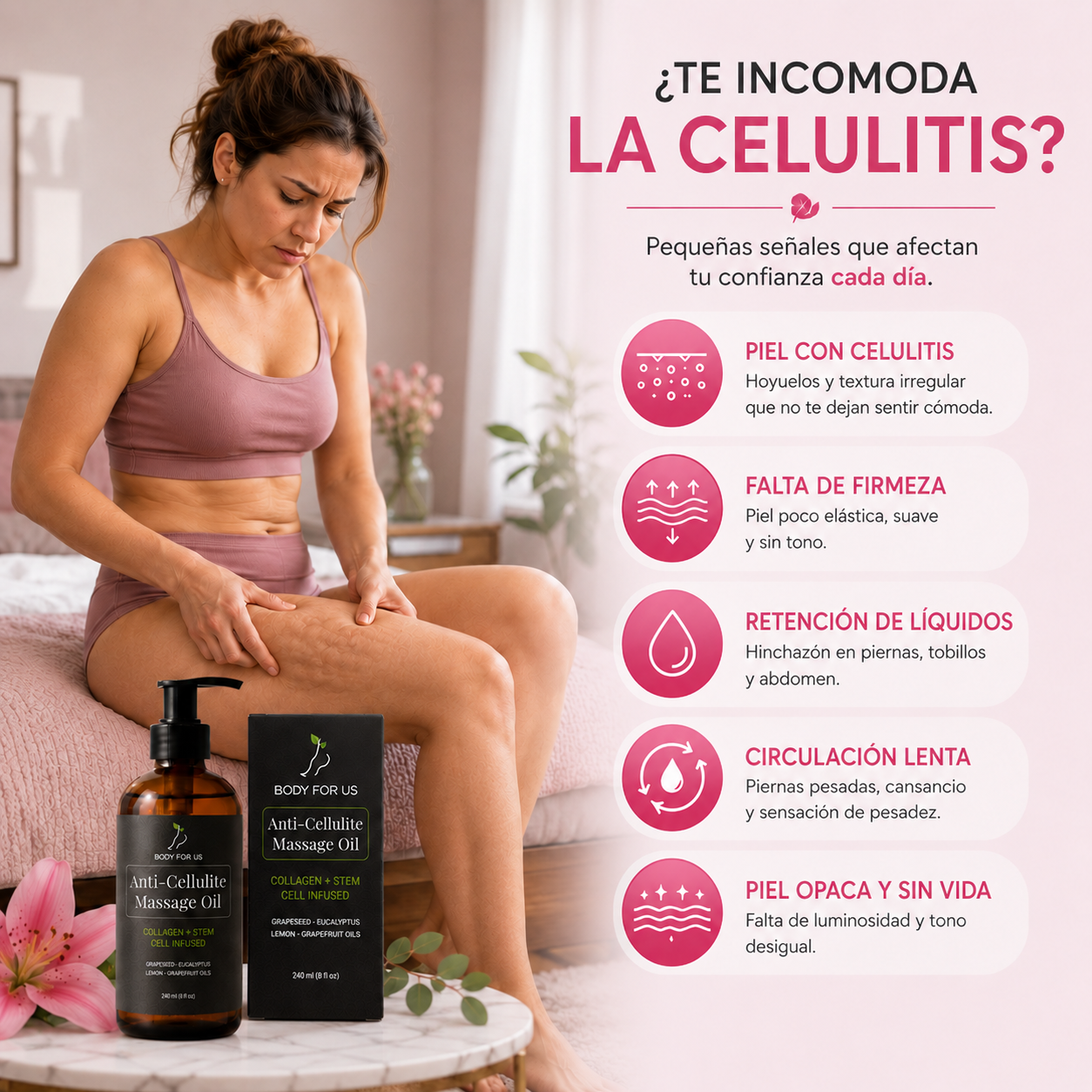 Aceite de masaje anticelulítico