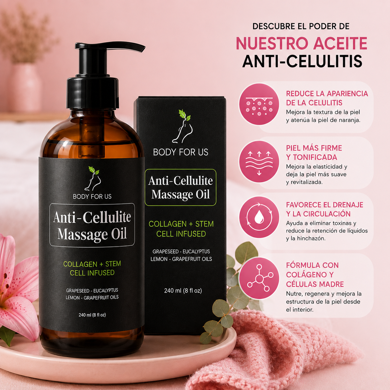 Aceite de masaje anticelulítico