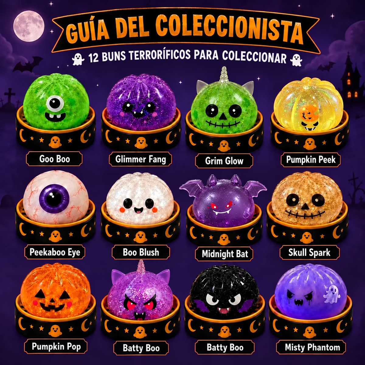 Squishy de Dumpling de Halloween - Caja Sorpresa
