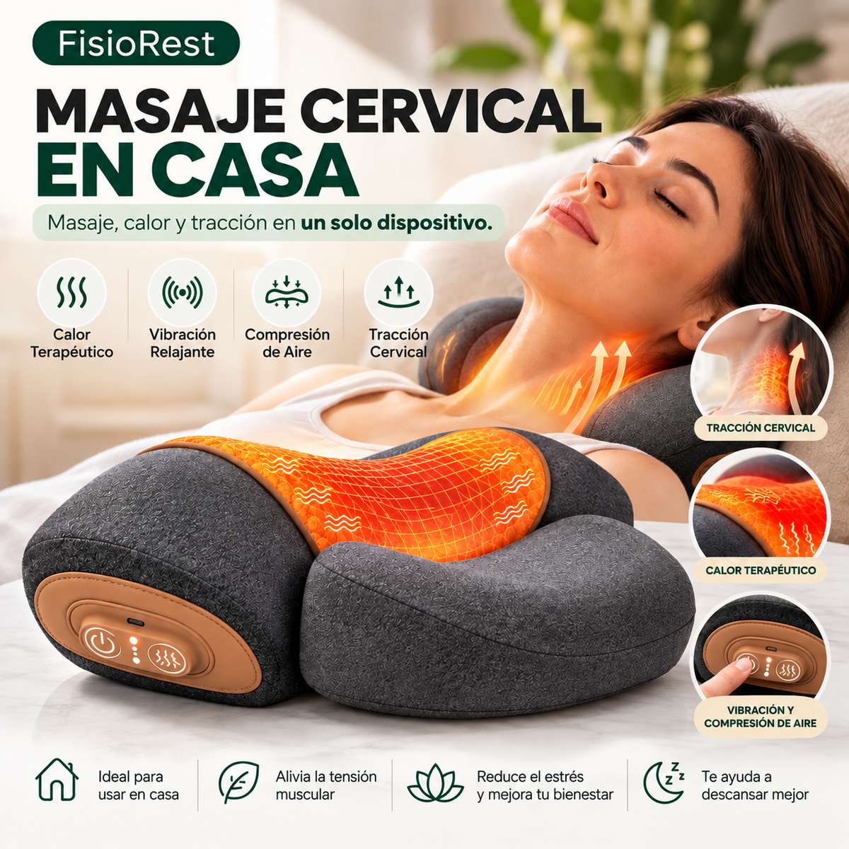 FisioRest - Masajeador Cervical