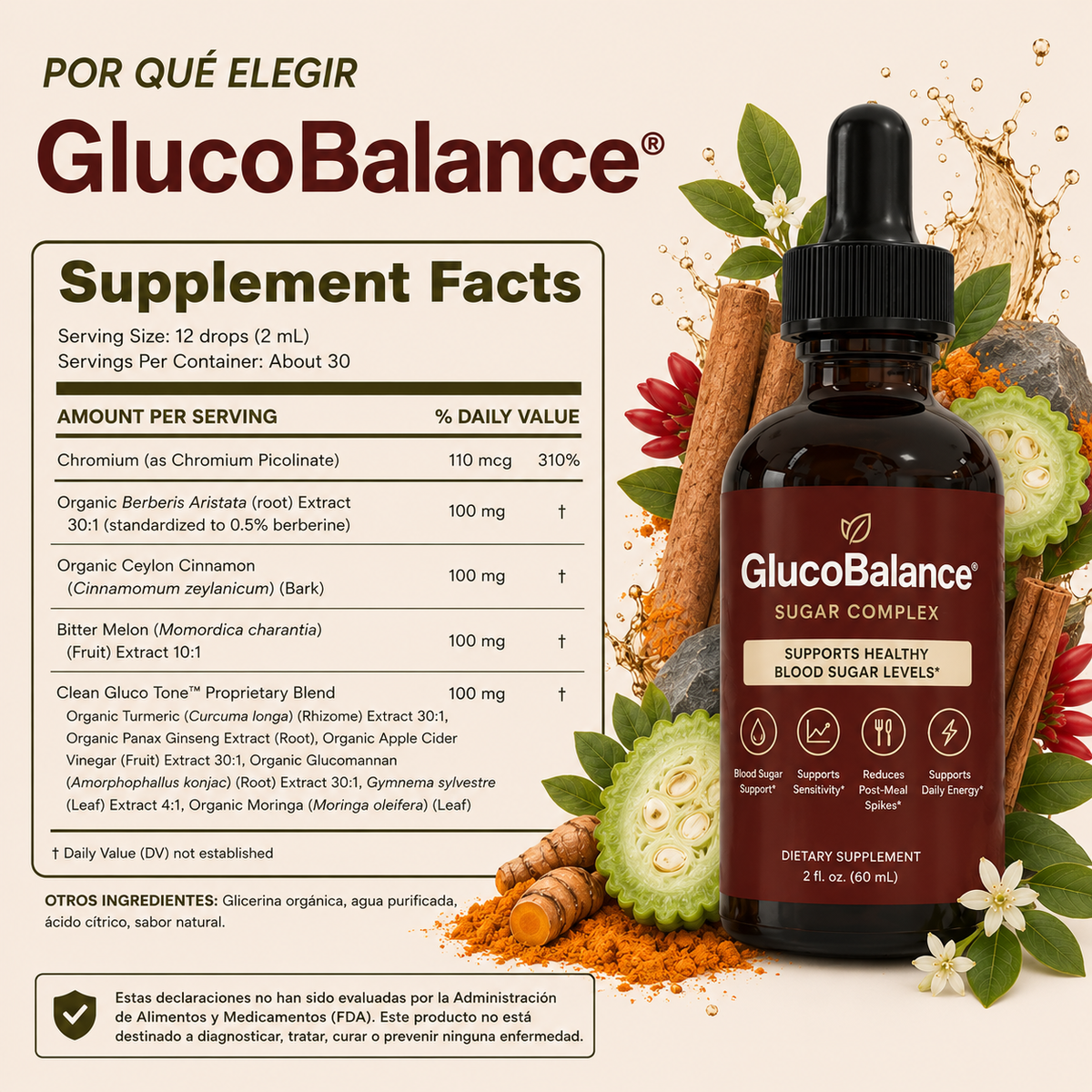 GlucoBalance™ - El poder de la naturaleza para mantener tus niveles de azúcar en equilibrio
