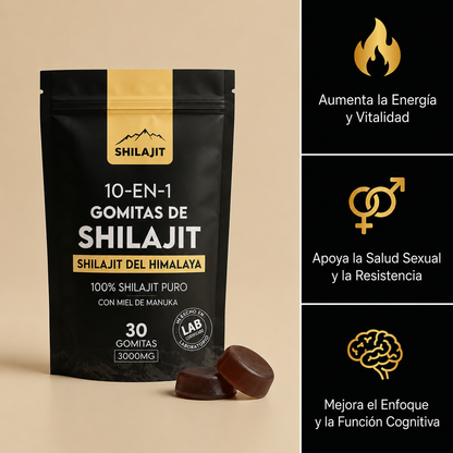 Gomitas de Shilajit Puro del Himalaya