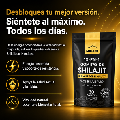 Gomitas de Shilajit Puro del Himalaya