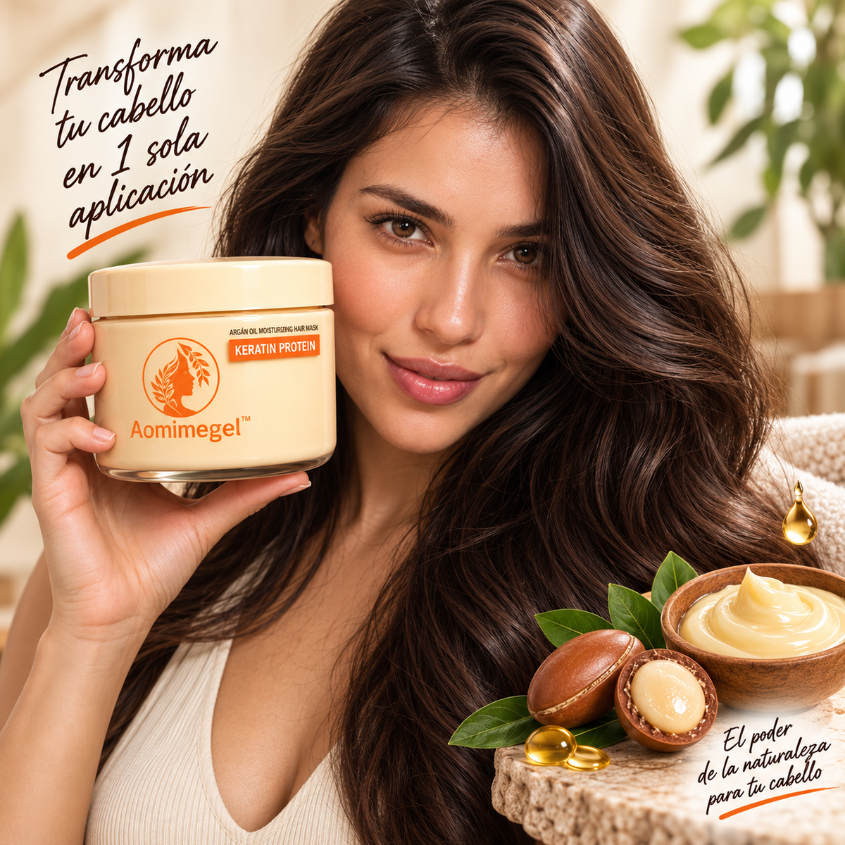 Mascarilla Capilar Reparadora Aomimegel