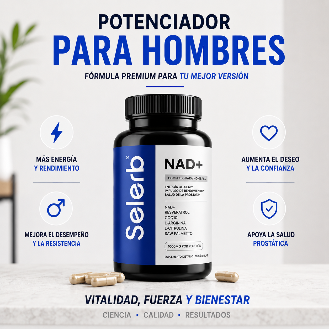 Selerb™- NAD+Vitalidad Masculina