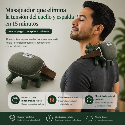 RelaxGo™ – El masajeador que elimina la tensión del cuello y espalda en 15 minutos — sin pagar terapias costosas