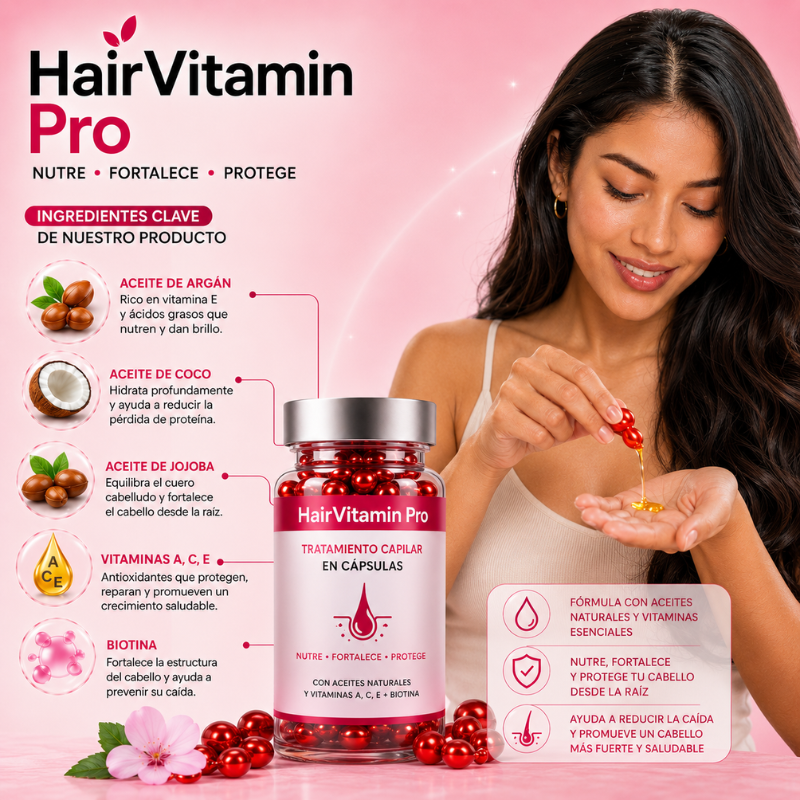 HairVitamin Pro | Nutrición Avanzada para el Cabello