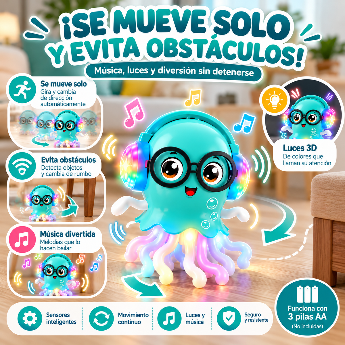 Pulpo Bailarín Interactivo