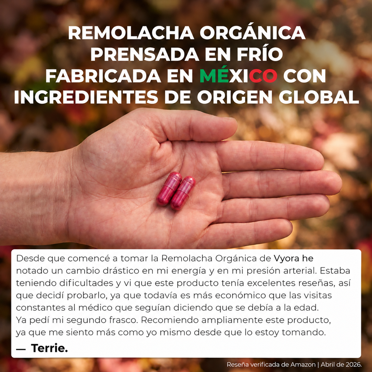 Cápsulas de Remolacha Vyora