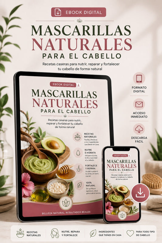 E-book: Mascarillas Naturales Para el Cabello